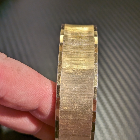 Monet Gold Brass Tone Bangle - Picture 4 of 4